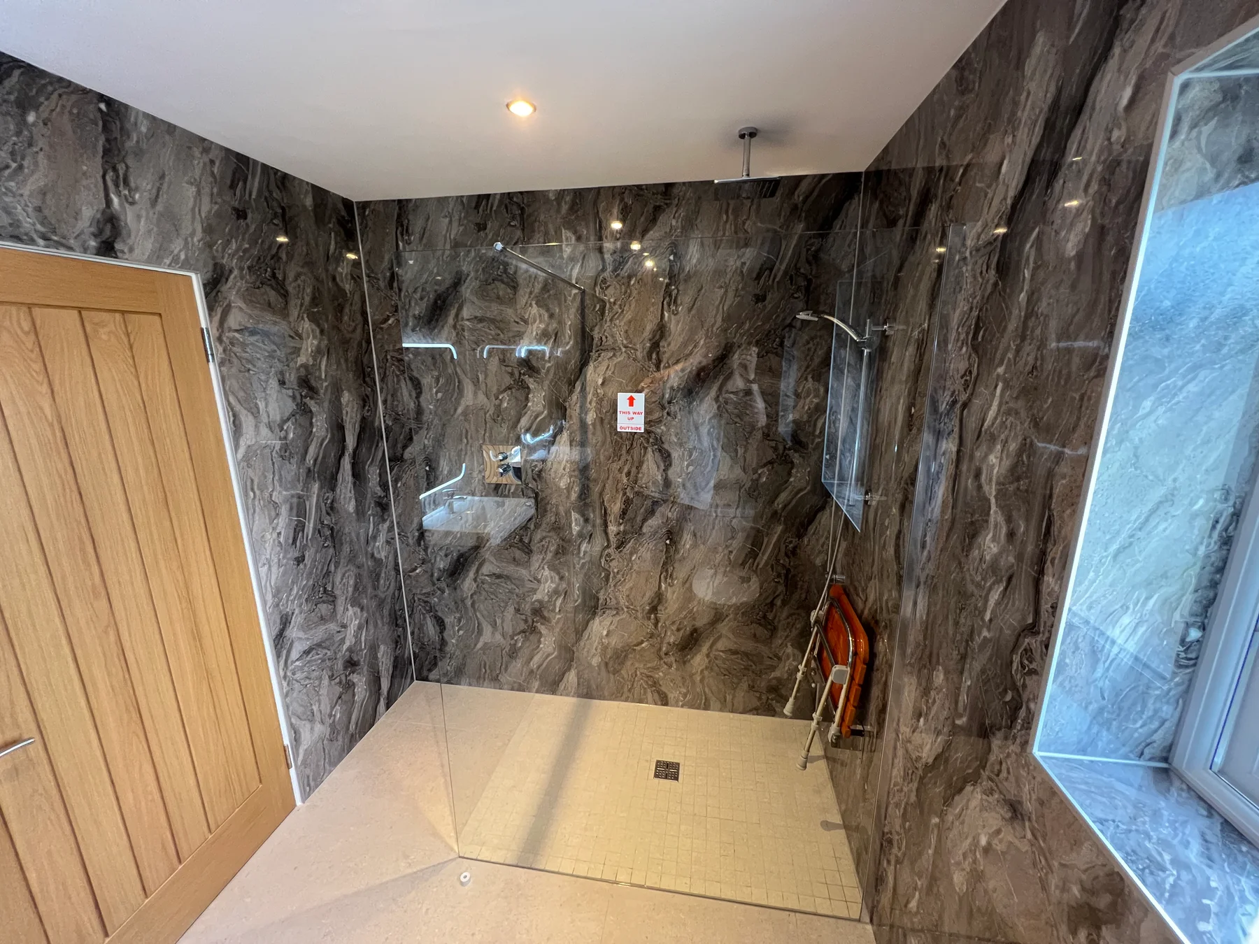 Shower wall panelling by Truscon Limited