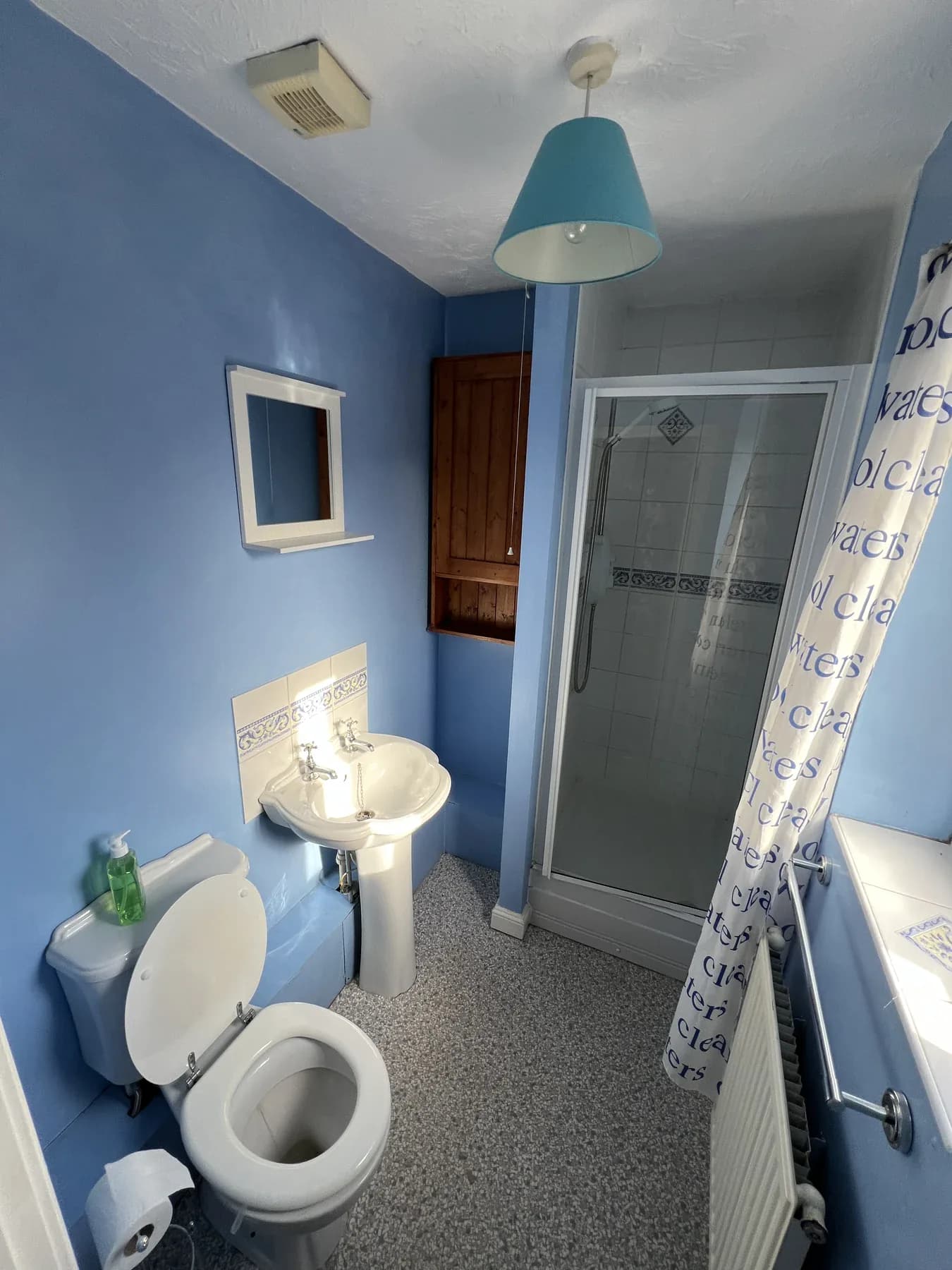 Finished bathroom installation by Truscon - before